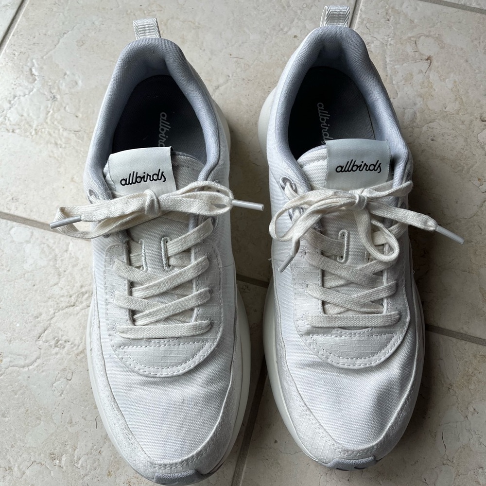 Allbirds Classic White Lace-Up Sneakers